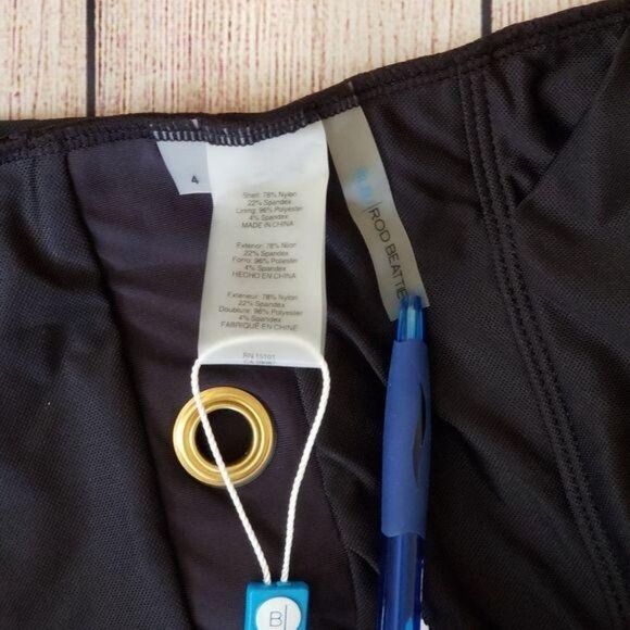 NWT Bleu Rod Beattie Hole In One Grommet One Shoulder One-Piece Swimsuit Black - Picture 10 of 11